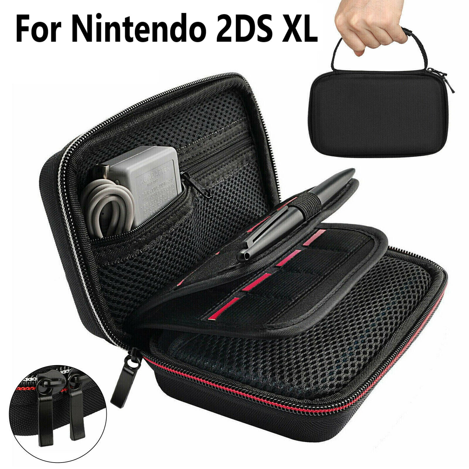 Portable Carry Travel Case 16 Game Card Holder Storage Bag For Nintendo 2DS XL