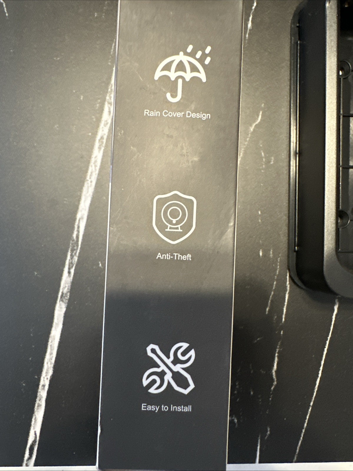 Satire Blink Doorbell Mount Black