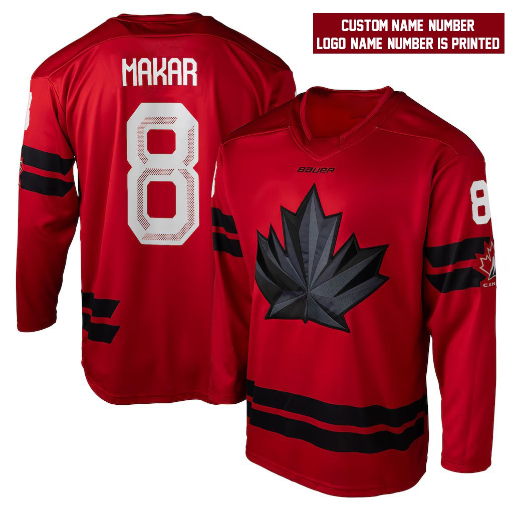 [Youth Size] Custom Makar Hockey Canada Hockey Team 2026 Olympics Hockey Shirt