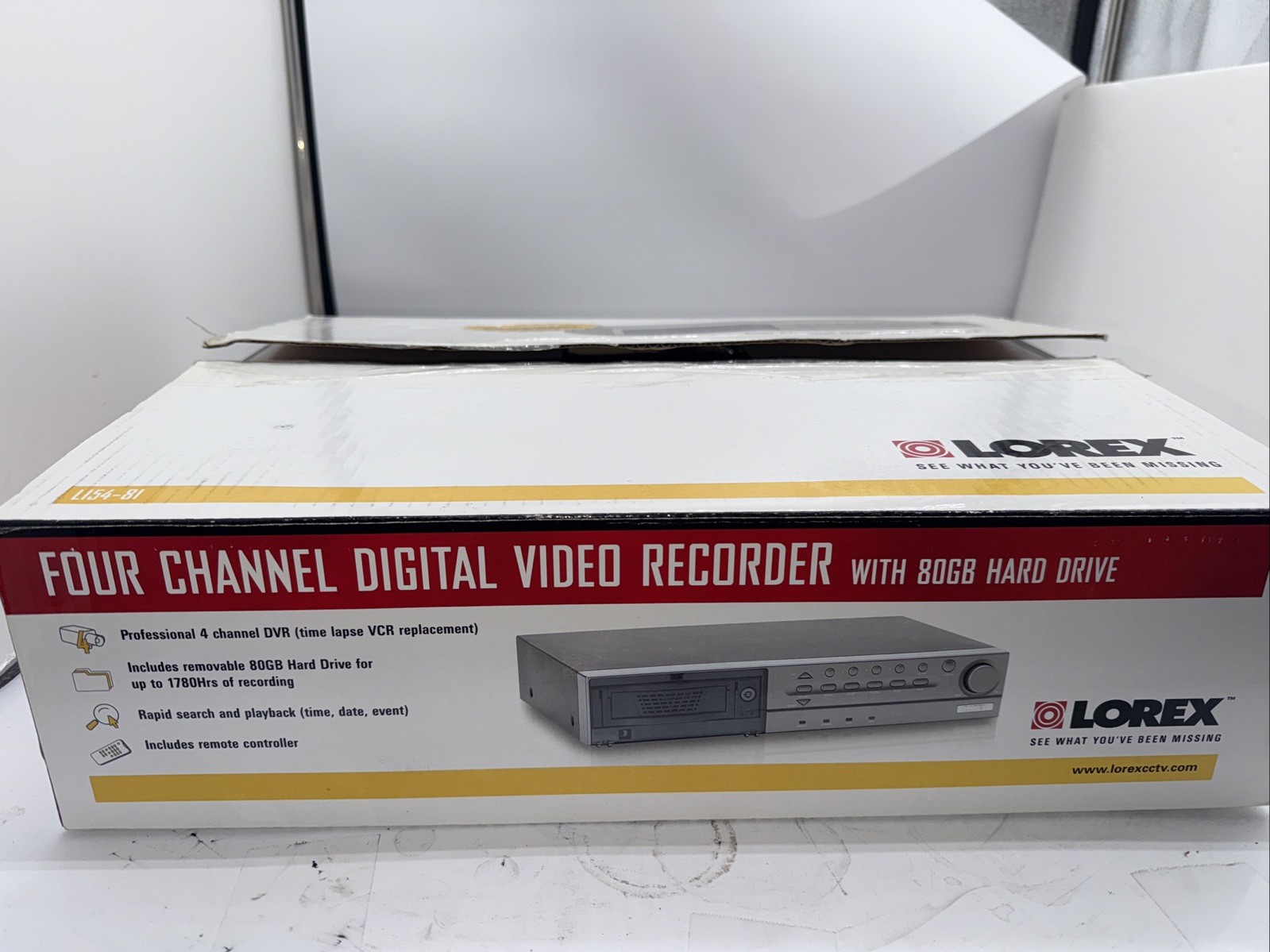 Lorex Four Channel Digital Video Recorder DVR L154-81 Open box 80gb Hard Drive