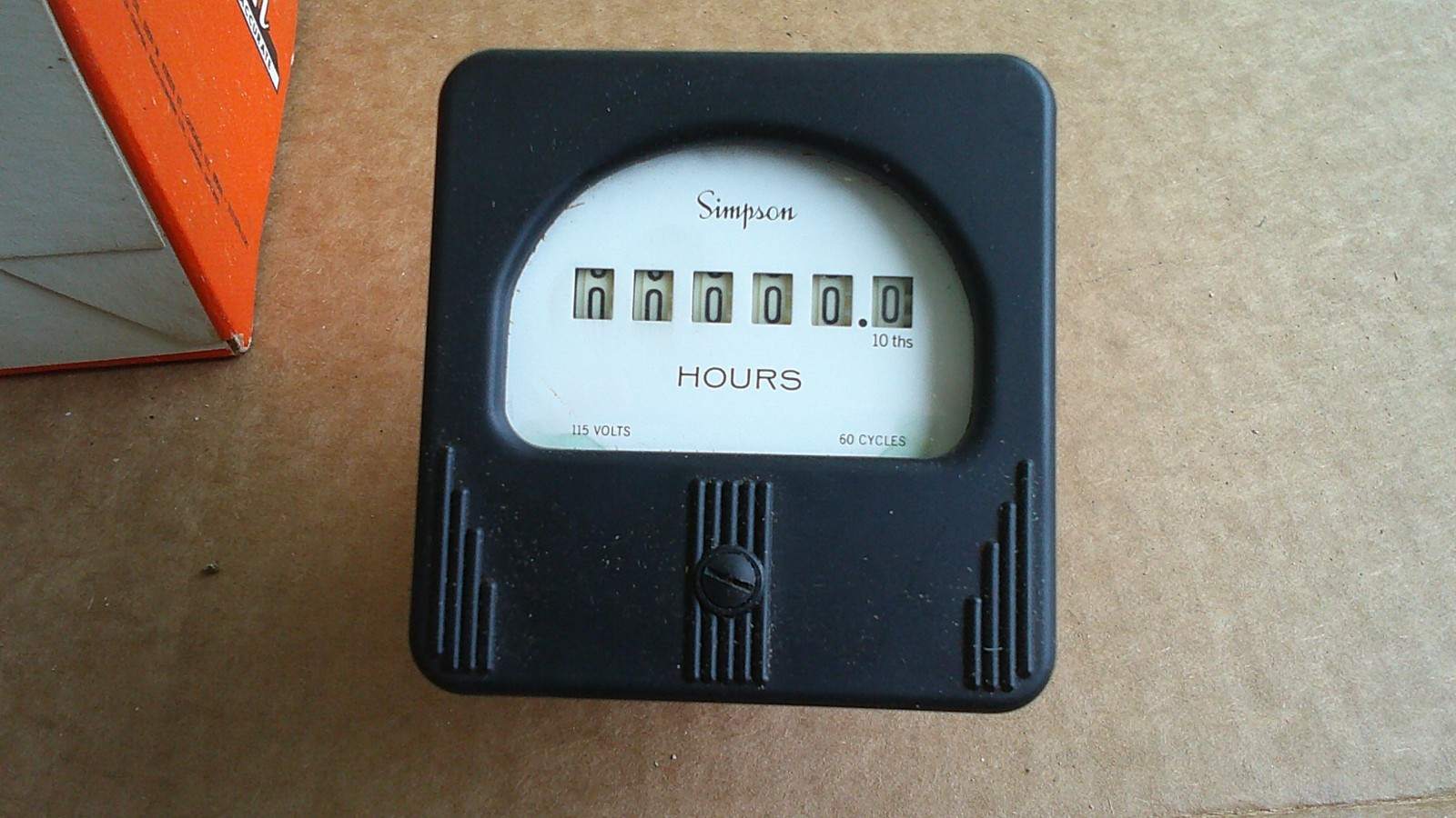 Vintage Simpson 57ET Elapsed Time Indicator Hour Meter NOS