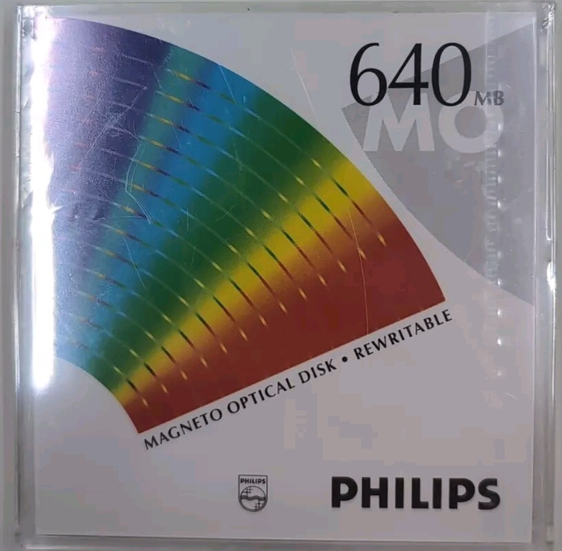 Philips Magneto Optical Disk RW 640MB MO640 Brand New Sealed German Import