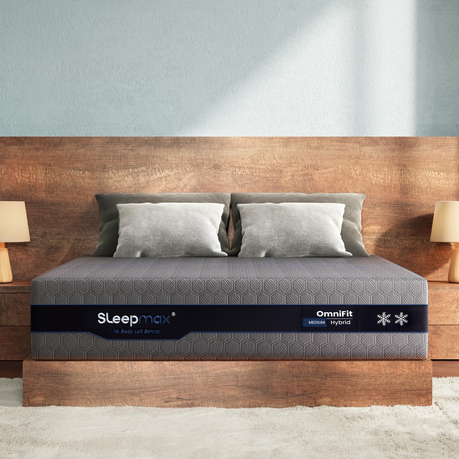 13 Inch Queen Cooling Hybrid Mattress Memory Foam Pain Relief Medium Firm