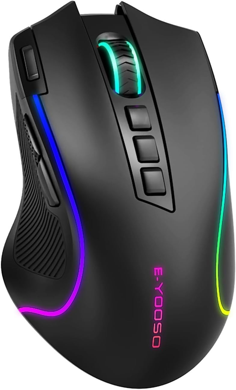 E-Yooso X-11 Pro Wired & Wireless (BT & RF) RGB Customizable Mouse