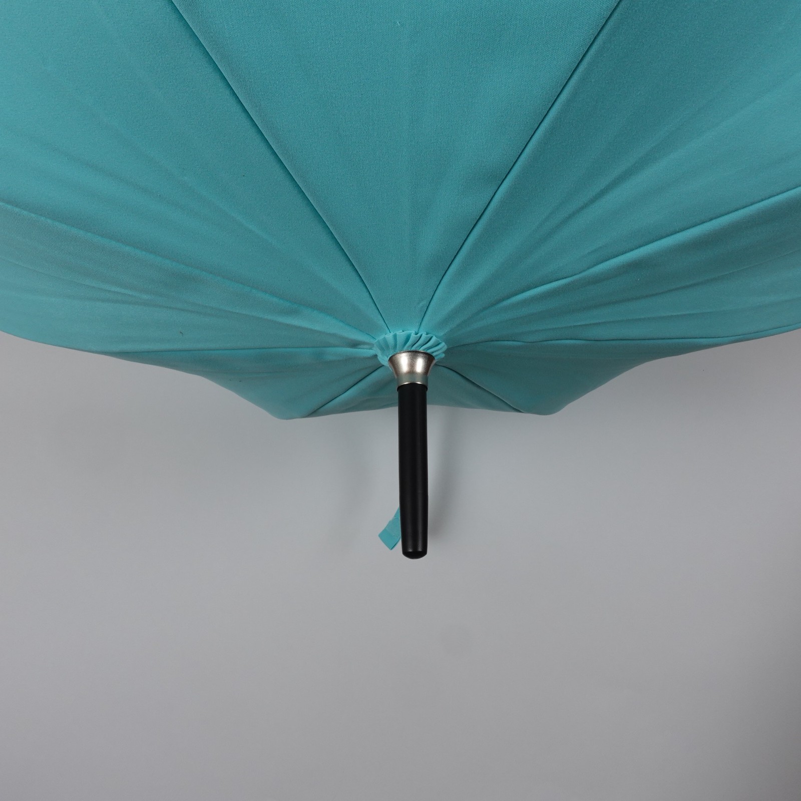 Rare Tiffany & Co 40” Umbrella Long Black Plastic Handle Fully Automatic Staff