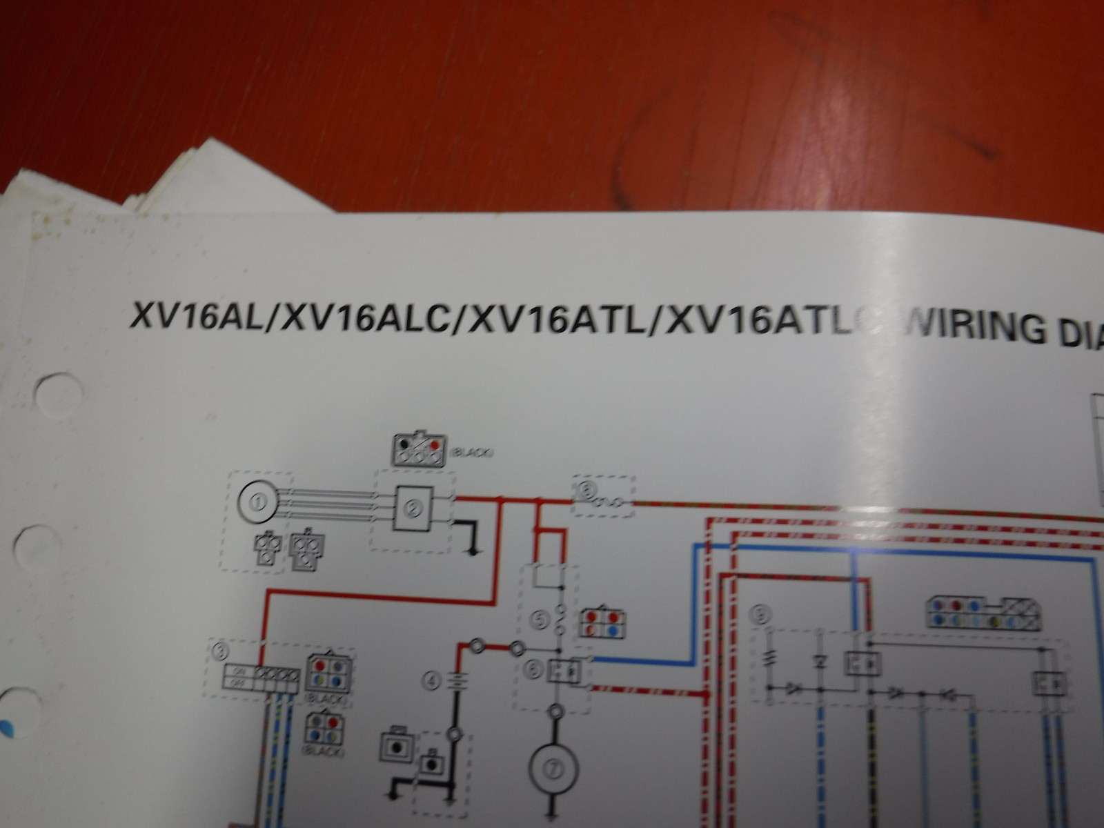 1999 YAMAHA XV16AL/ALC XV16ATL/ATLC ROADSTAR FACTORY WIRING DIAGRAM SERVICE