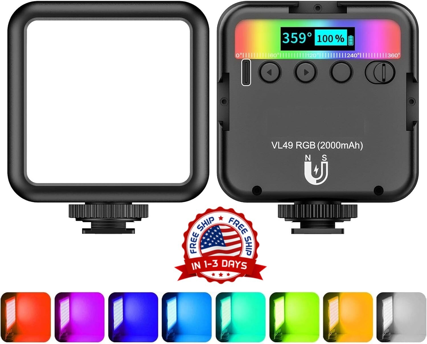Luz led para fotografia video camara 60 LED potente de cámaras DSLR Nuevo