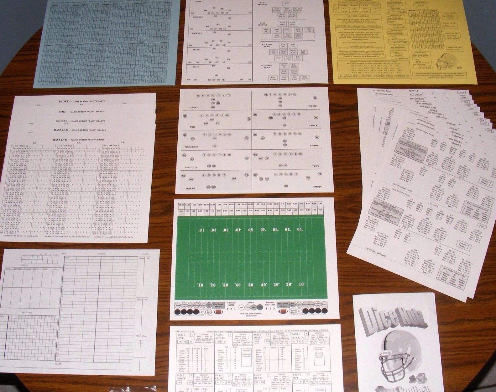 Dice Nutz College Football Tabletop Board Game w/ Great Teams I, 2, 3, 4 Sets