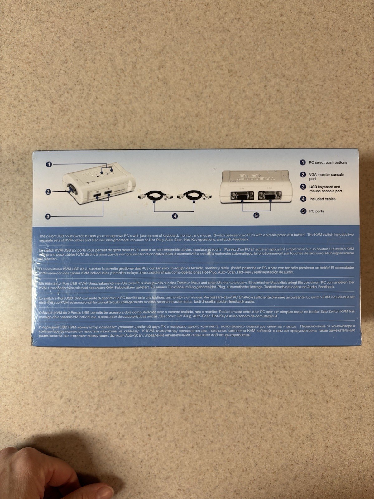 Trendnet 2-port USB KVM Switch Kit