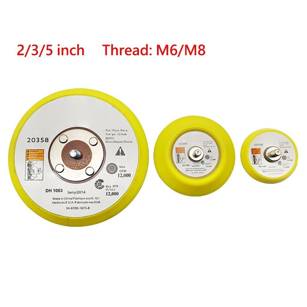 Easy to Use Backing Pad for Polishing Sanding Disc on For Pneumatic Sander