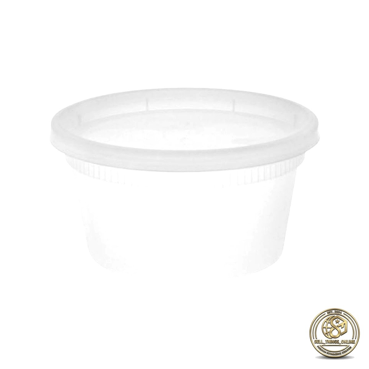 Microwavable Deli Containers with Lids 16oz 240ct Clear Bulk
