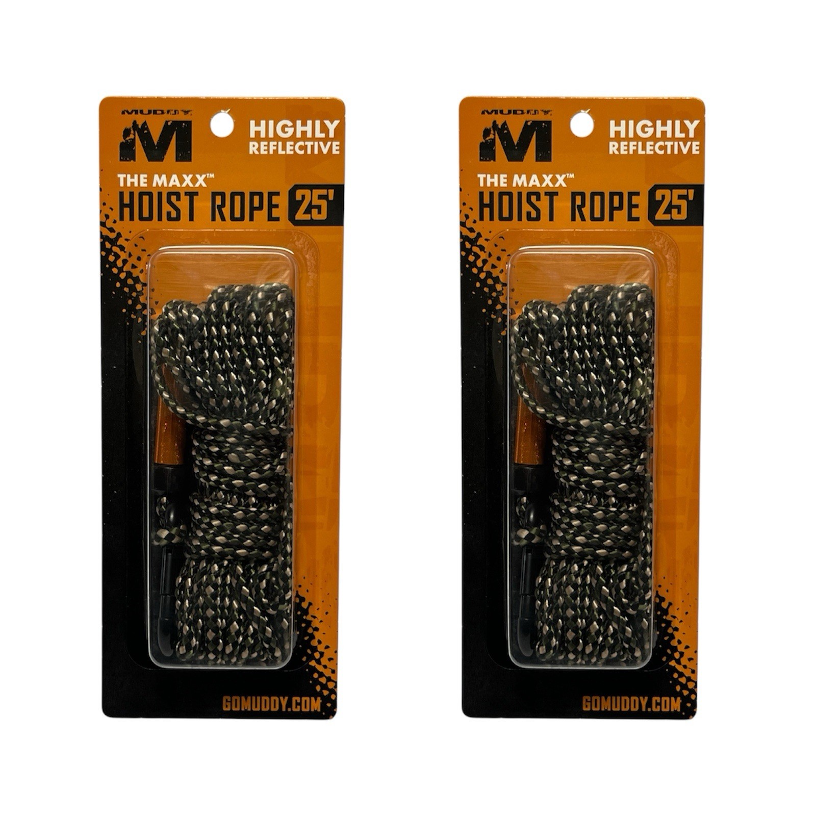 Muddy Maxx Hoist Rope 25ft – Durable Hunting Gear Pulley Line, 2-Pack