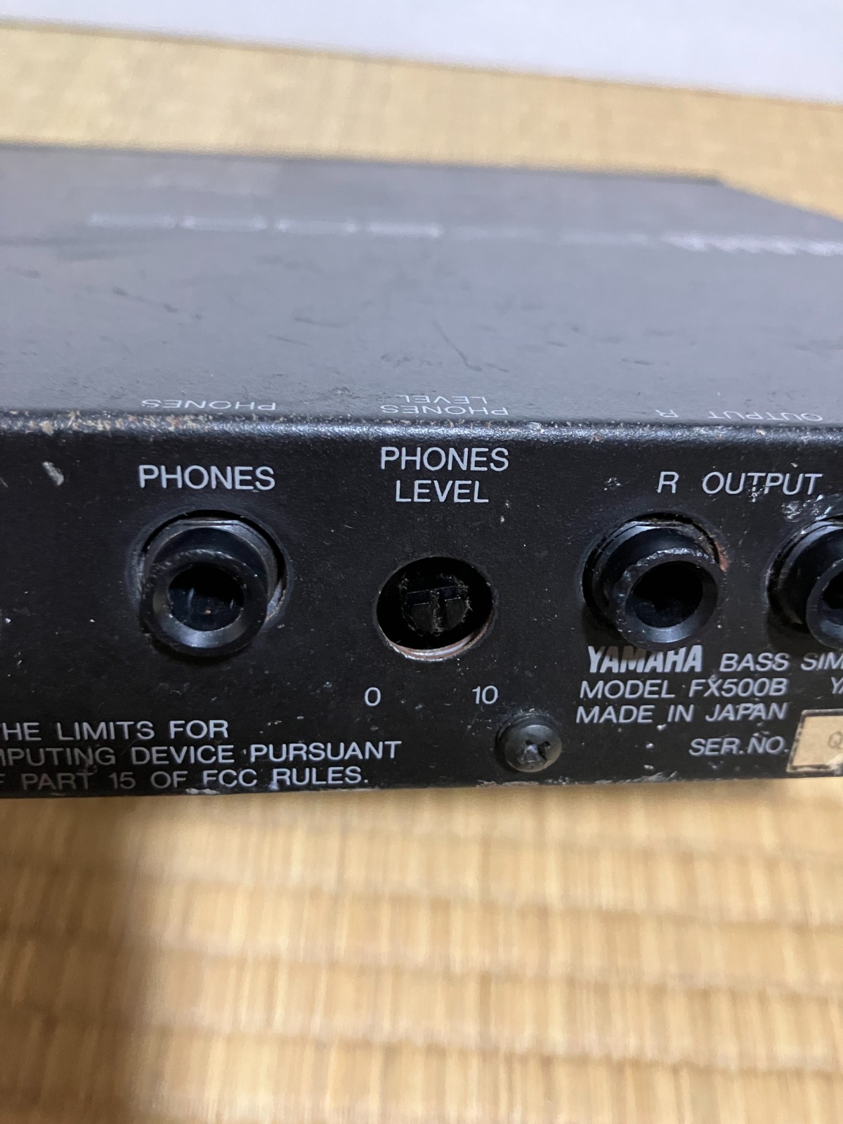 YAMAHA FX500B BASS Simul Effect Processor Bass Effects