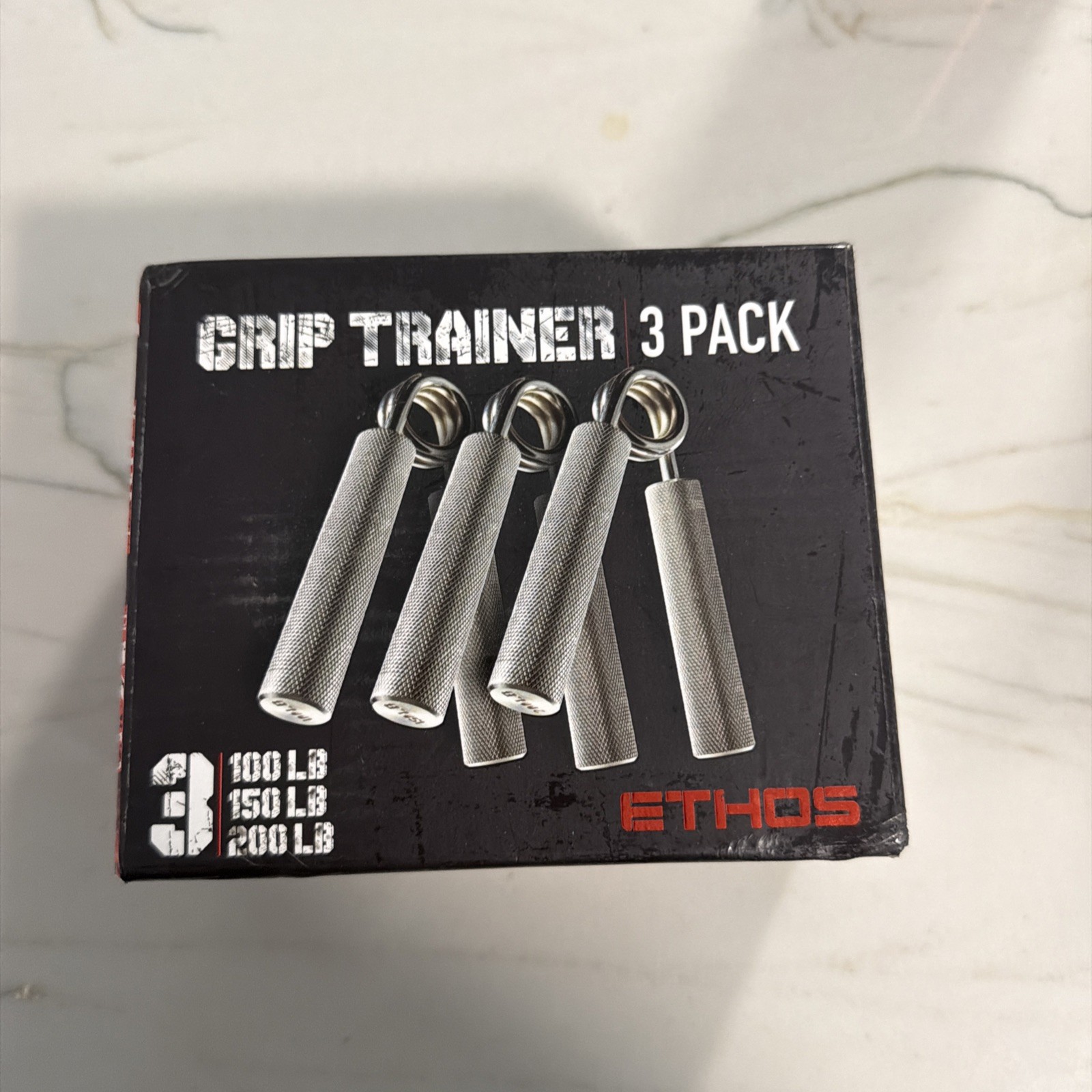 ETHOS Grip Trainer 3 pack 100 lbs 150 lbs 200 lbs
