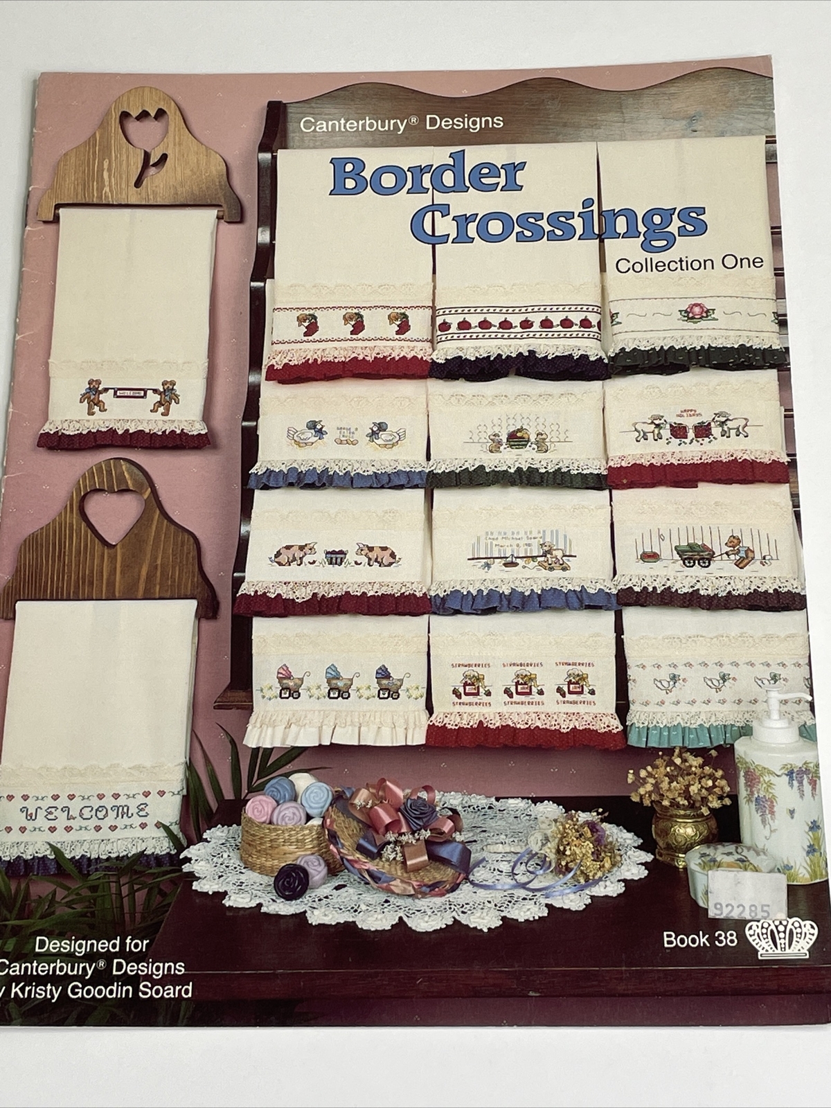 Canterbury Designs Border Crossing Collection One Towels Cross Stitch Pattern