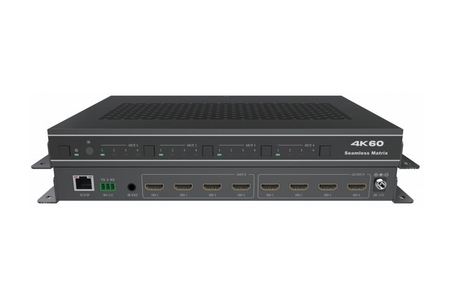 ANI-HDFLIP-PRO 4x4 4K60 UHD 18Gbps HDMI Quad Multiviewer Seamless Switcher