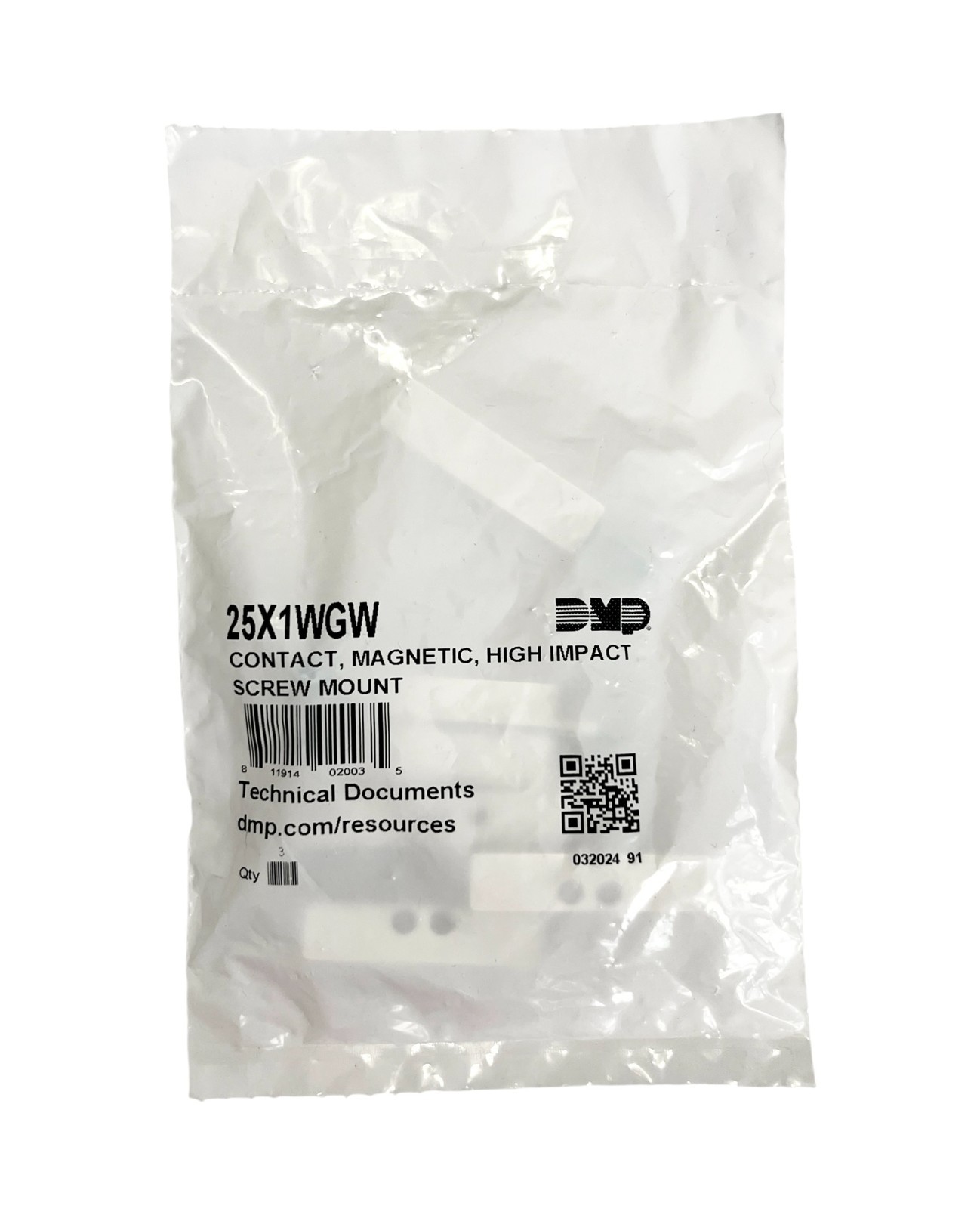 DMP 25X1WGW Magnetic High Impact Contacts Quantity of 6 Screw Mount