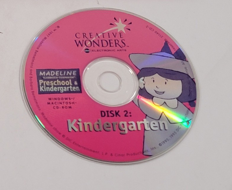 PC CD-ROM Madeline Preschool & Kindergarten  Windows Educational Game.