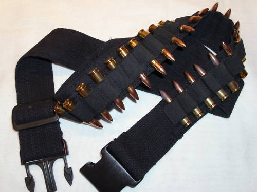 Taurus Judge Hunting BULLET & SHOTGUN Bandolier Rifle or Pistol Ammo Belt BLACK