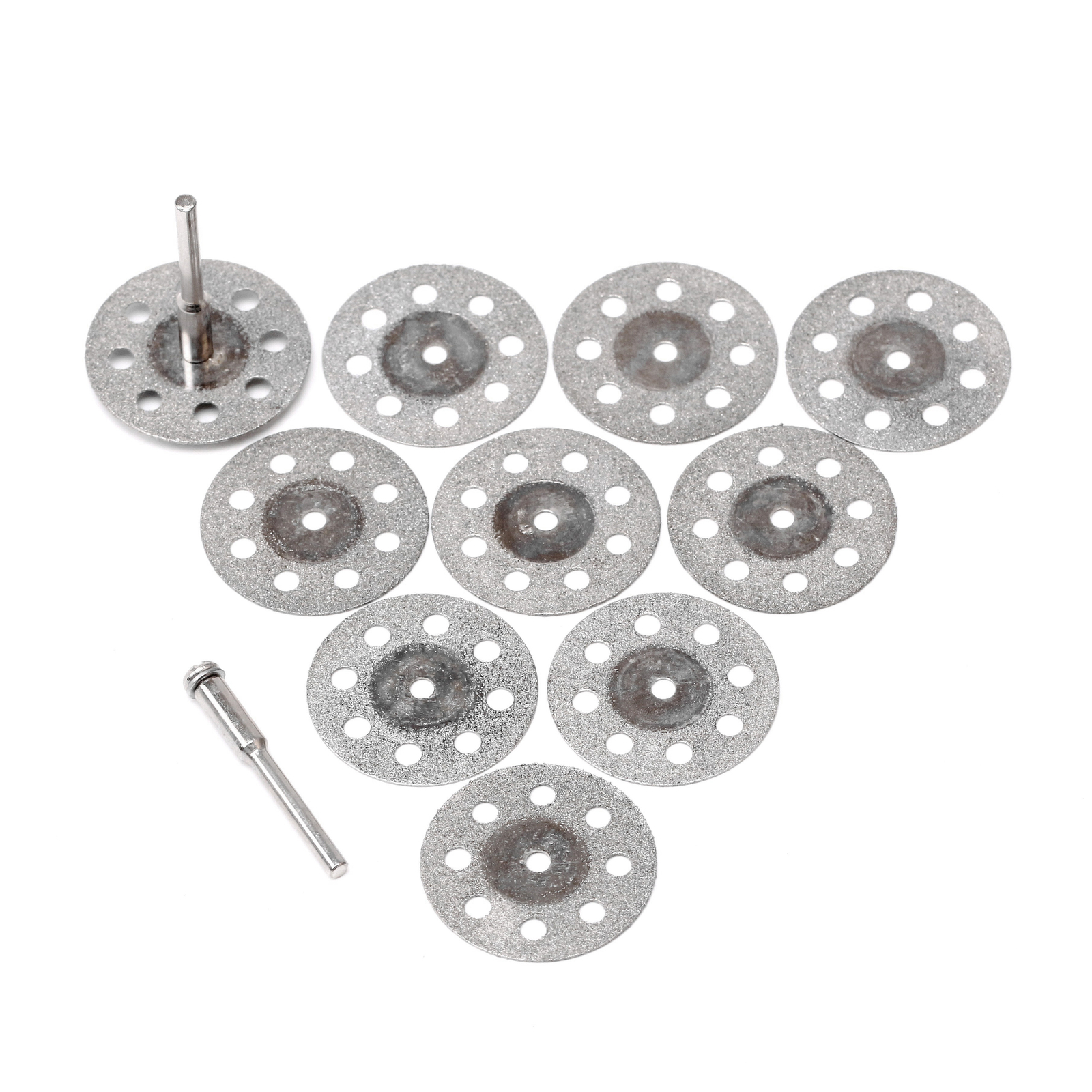 10Pcs Diamond Cutting Wheel Cut-off Disc  1/8" Shank Rotary Blade for Glass tile