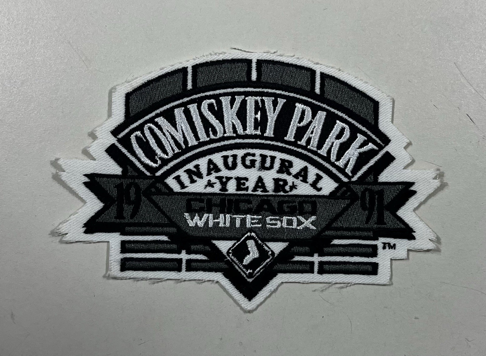 Vintage Chicago White Sox Comiskey Park Inaugural Year Patch 1991 MLB Sew On
