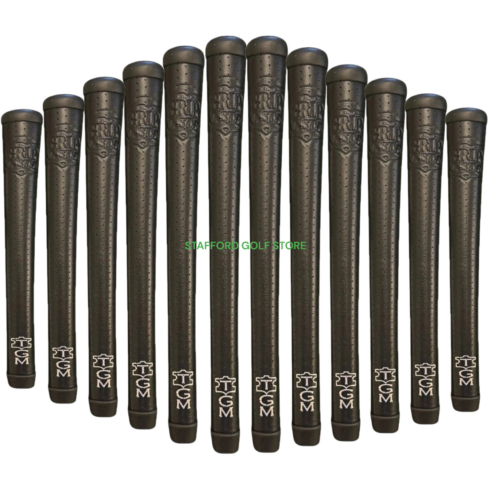 The Grip Master Signature Golf Club Grips BUNDLE Set STANDARD or MIDSIZE - Black