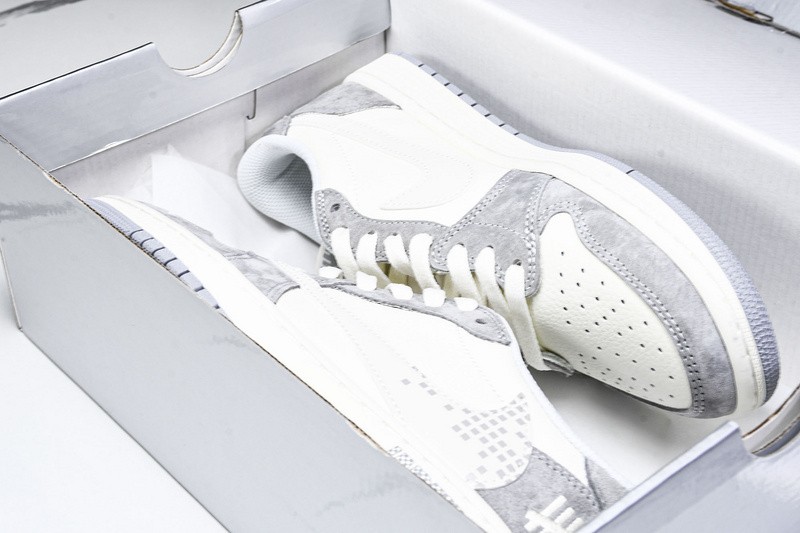 AJ 1 Retro Low OG SP Collab White/Gray DM7866-048 Men's Shoe Sizes 4-11