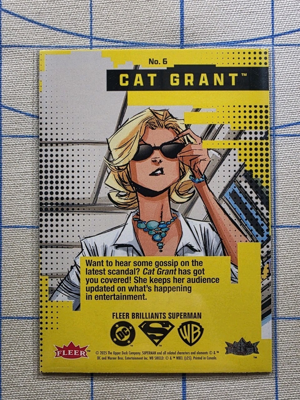 Fleer Brilliants Superman - Cat Grant #6 - Regular Base - DC Comics Card