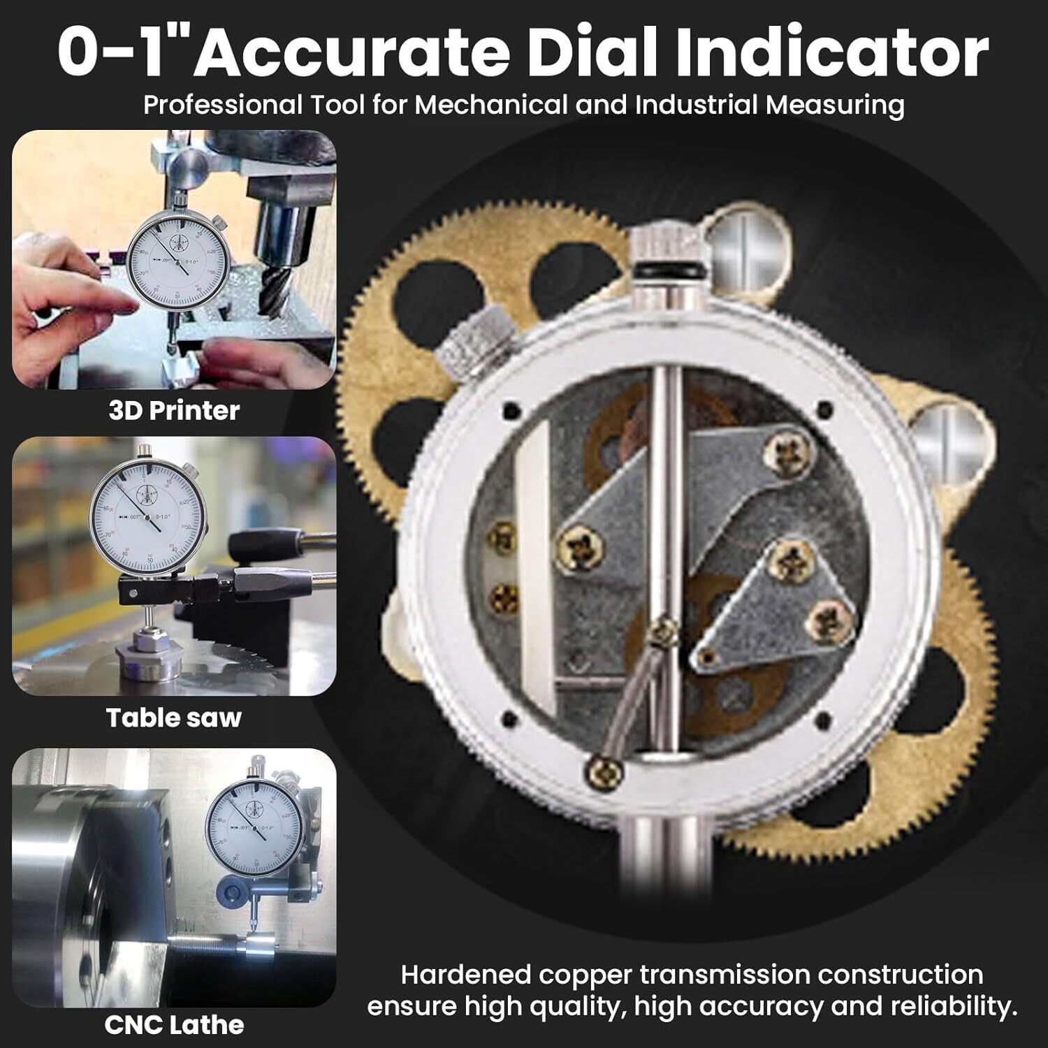 Dial Indicator with Magnetic Base and Point Precision Inspection Set