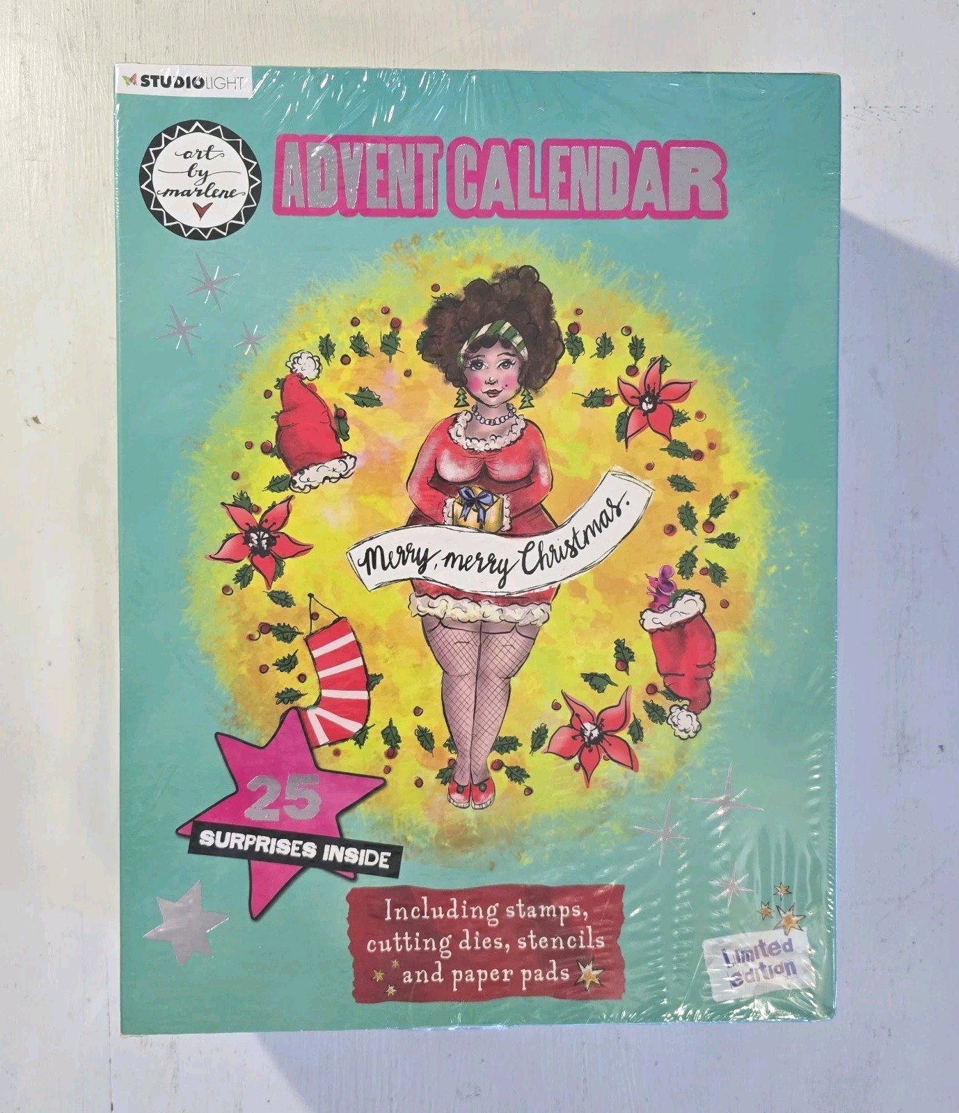 Studio Light Art By Marlene Advent Calendar 2021 Limited Edition Stamps Dies