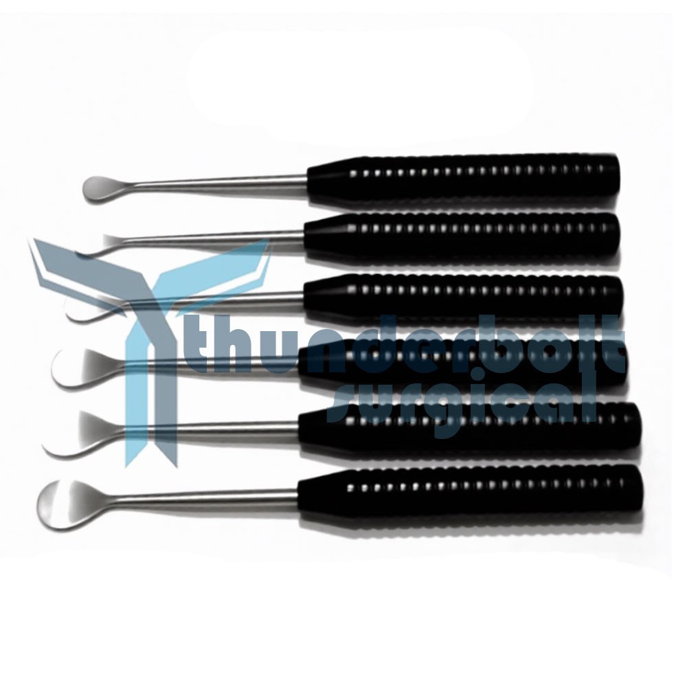 Cobb Elevator Spine Set | 6-Piece Orthopedic Surgical Instruments Black Handle