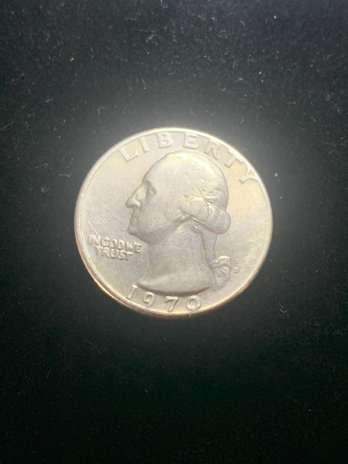 1970 D WASHINGTON QUARTER Circulated - Nice Condition