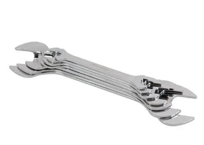 ULTRA THIN FLAT Slim 3mm Double Open Ended Spanner/Wrench Set 6mm-23mm Metric
