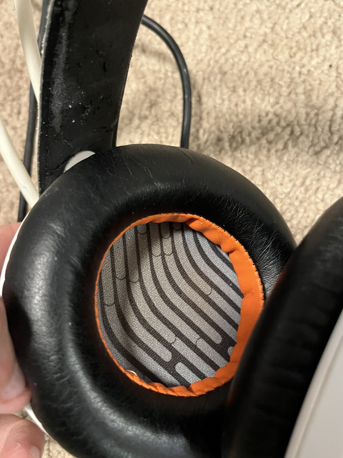 Steelseries Siberia 350 wired Headphones White Tested Works