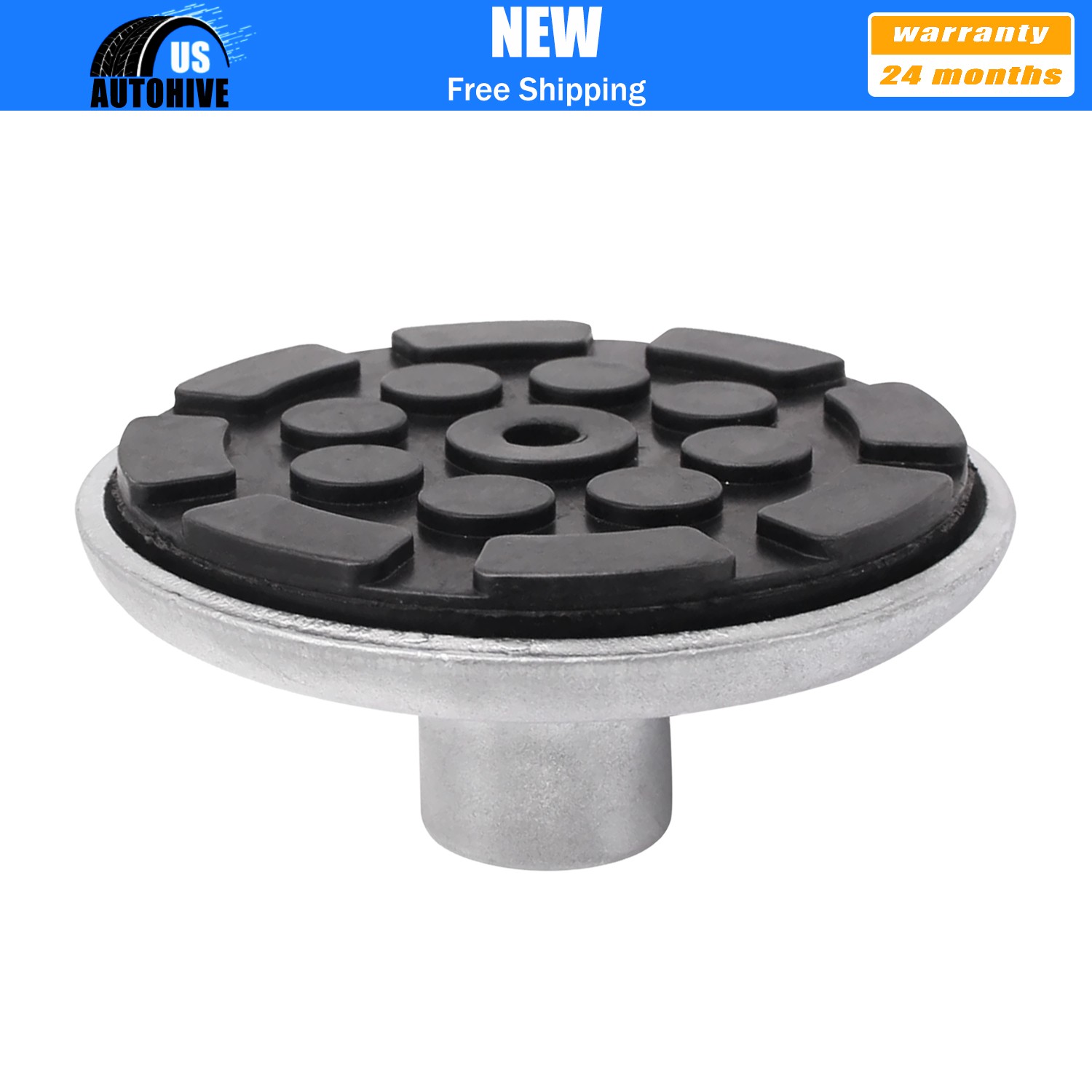 For Atlas Automotive Equipment Round Lift Adapter with Rubber Pad, 1.5" Peg