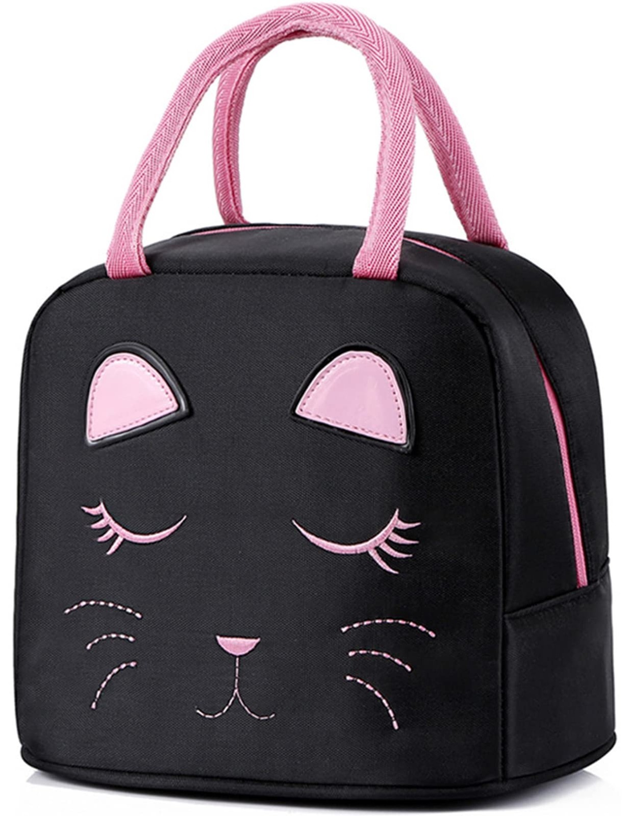 Portable Insulated Lunch Bag for Kids Girls Cute Reusable Lunch Box for Schoo...