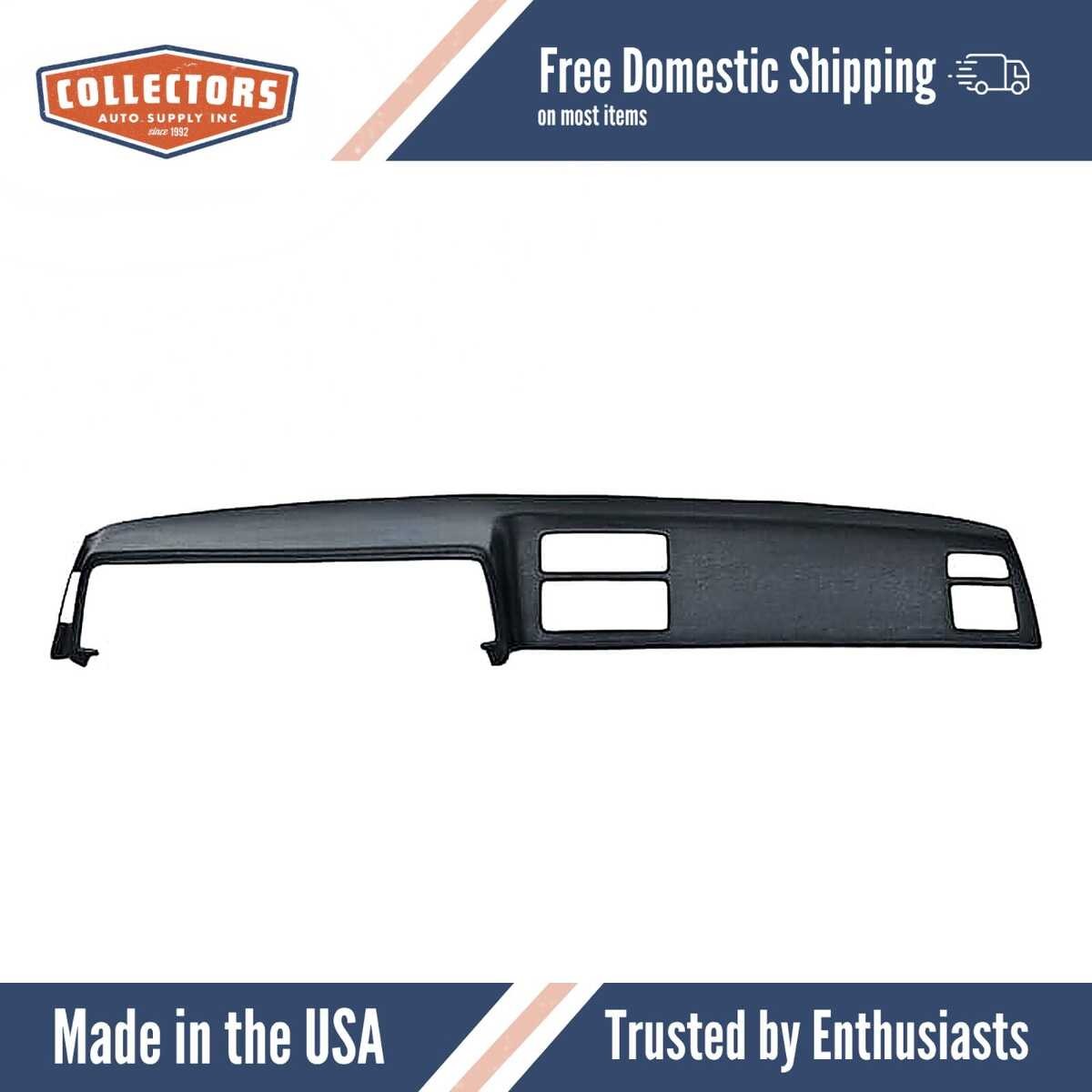 Dashboard Cap Cover Skin Overlay Black for 1984-1987 Toyota Corolla 2 Door
