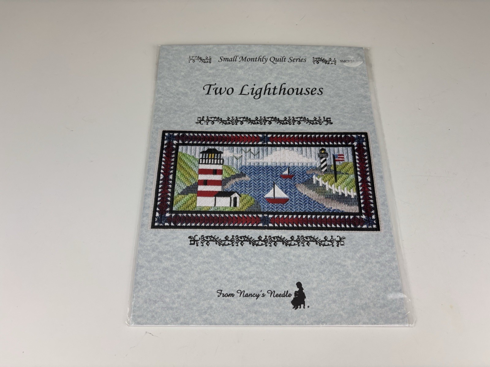 From Nancy’s Needle Monthly Quilt Series Two Lighthouses Needlepoint Pattern 1S