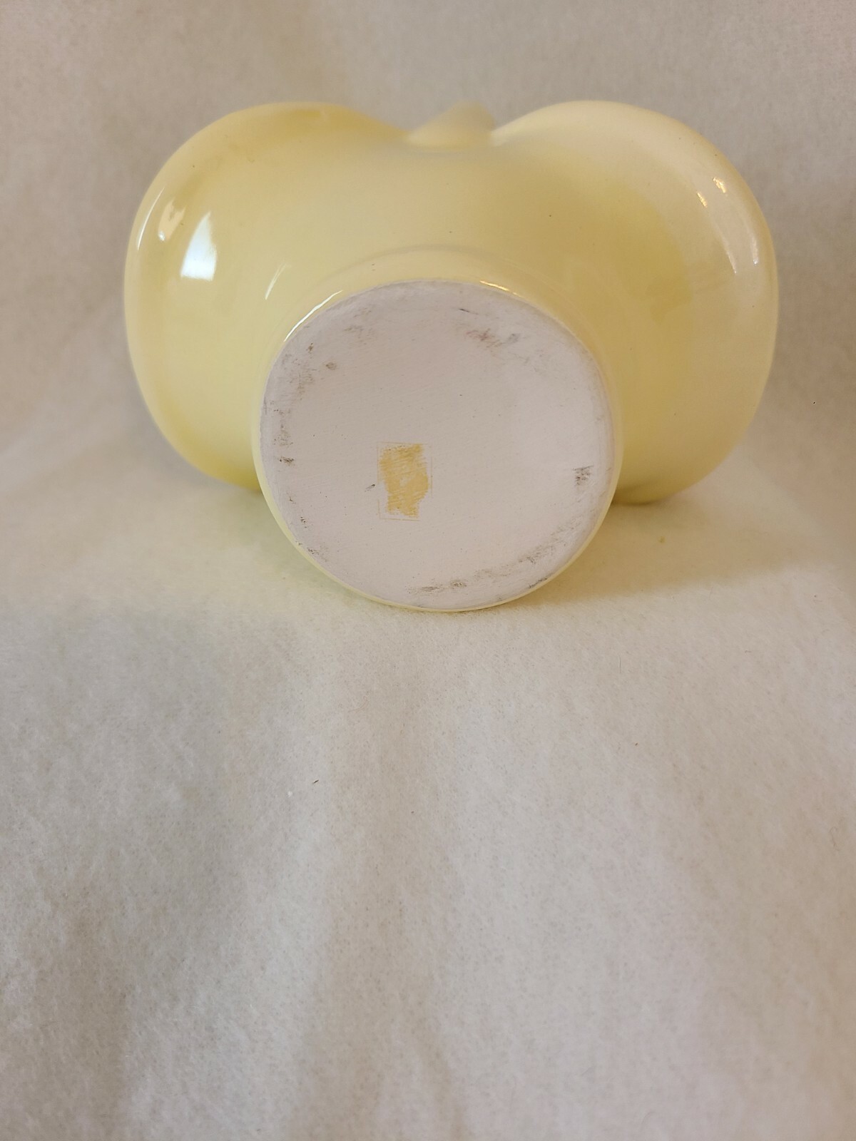 Small Yellow Basket ceramic