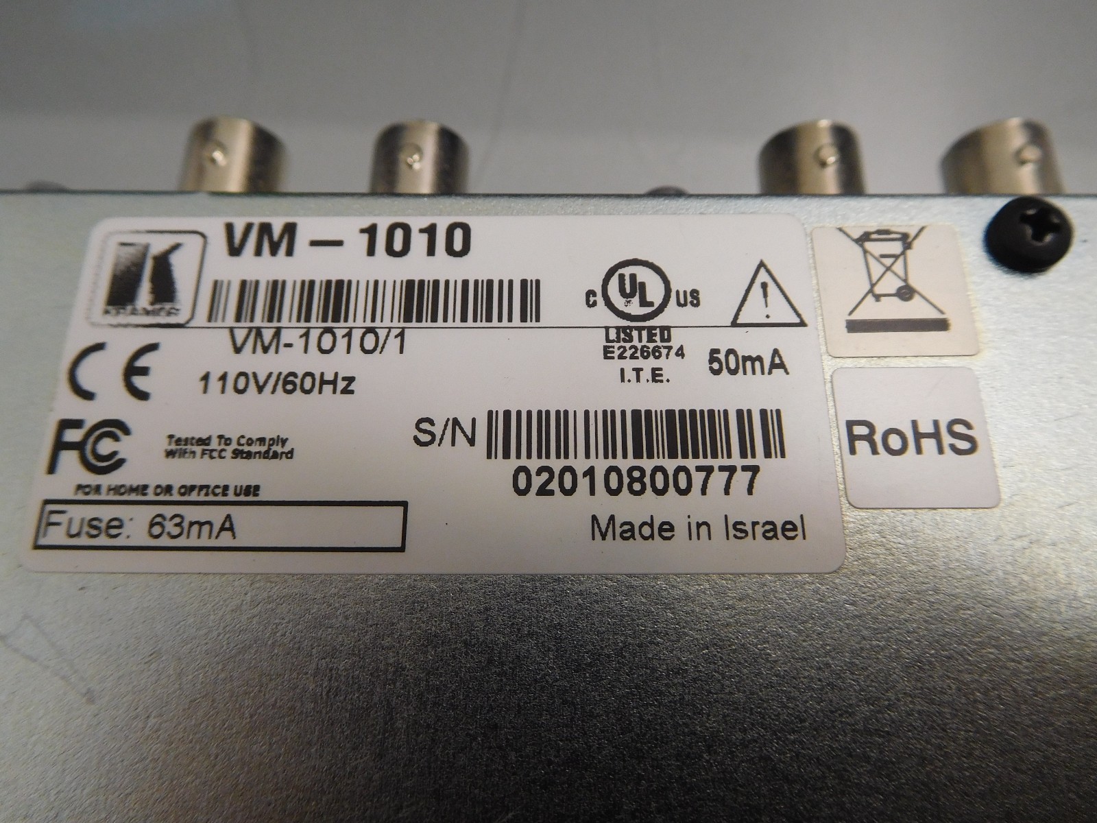 Kramer VM-1010 2-Channel Programmable Video Distributor