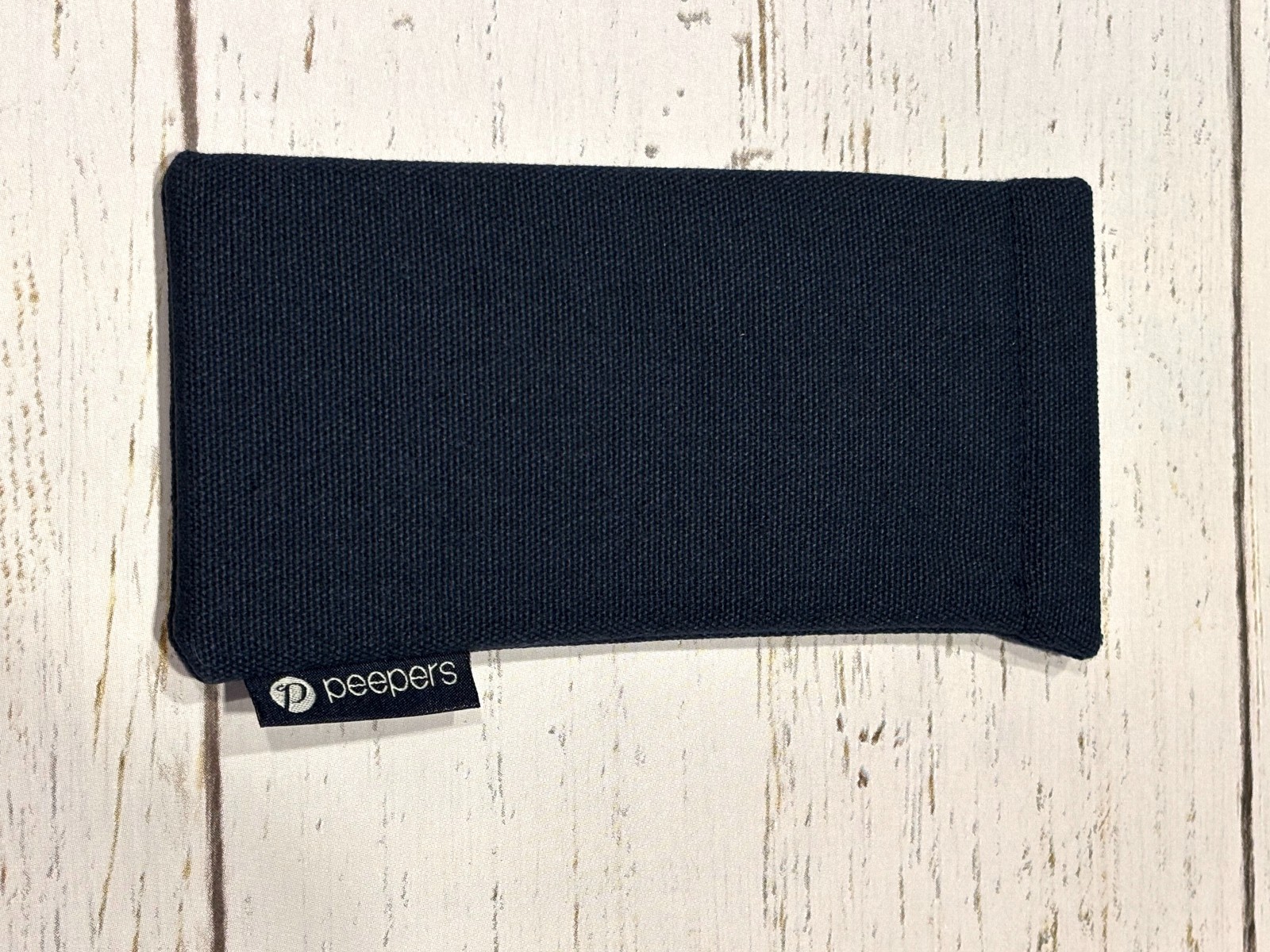 Peepers Blue Soft Eyeglass Case Squeeze-Frame PopOpen Travel 1 piece