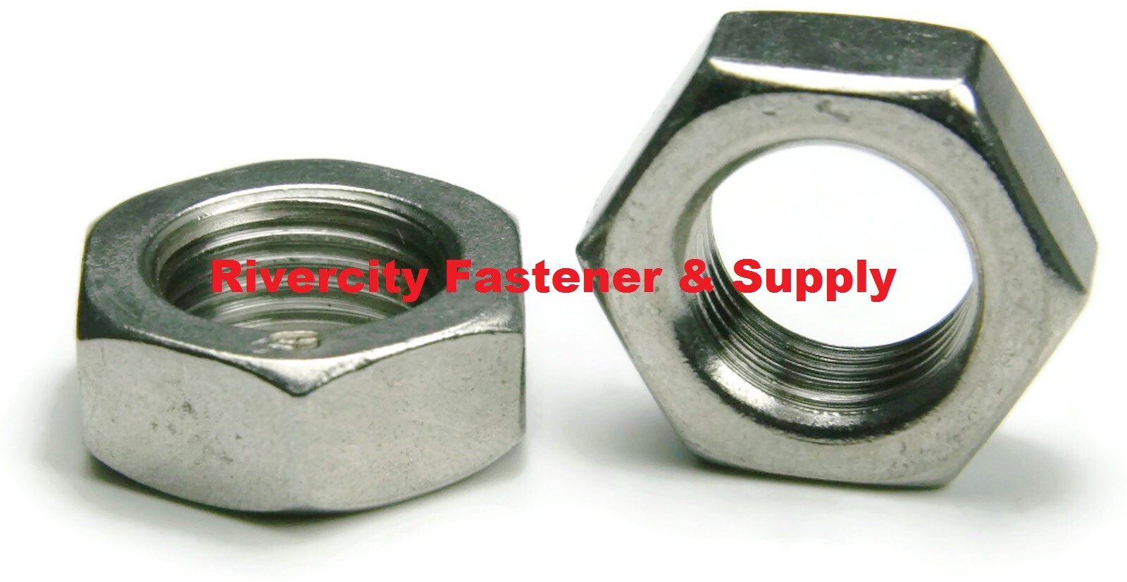 M24-2.0 Hex Jam Thin Half Nut Stainless FINE Thread M24 x 2.0 Nuts 24mm x 2.0