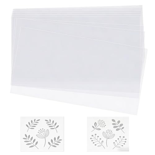 12 PCS 12 x 18 Inches Clear Quilting Template Plastic Sheets for Sewing |