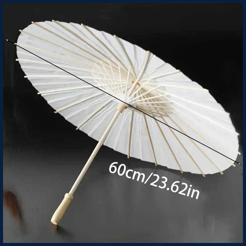A white paper umbrella for wedding decoration - handmade traditional Chinese