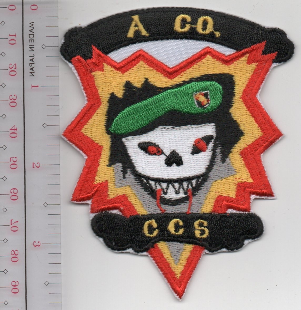 US Army Recon CCS A Company Patch NO TARIFF