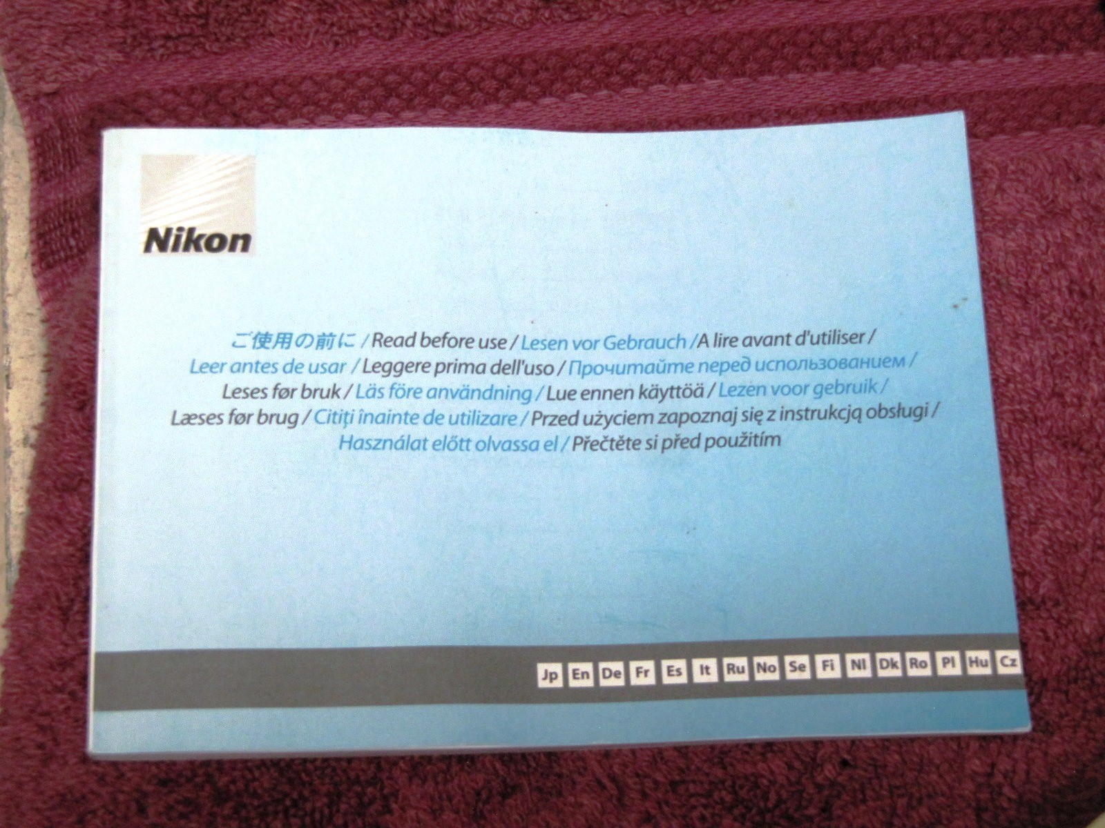 NIKON BINOCULAR Owners Instruction Manual EII 10x35 Extreme ATB Monarch HG Scope