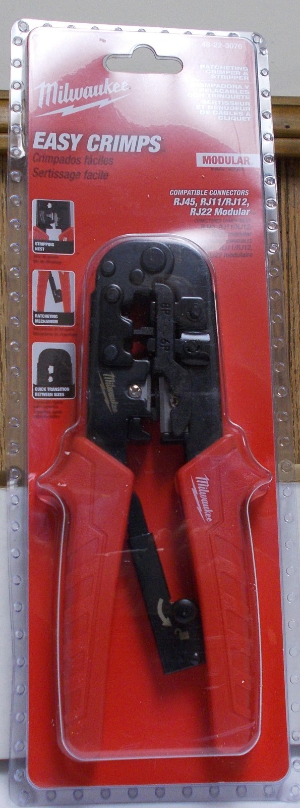 Milwaukee 48-22-3076 Ratcheting Modular Crimper & Stripper