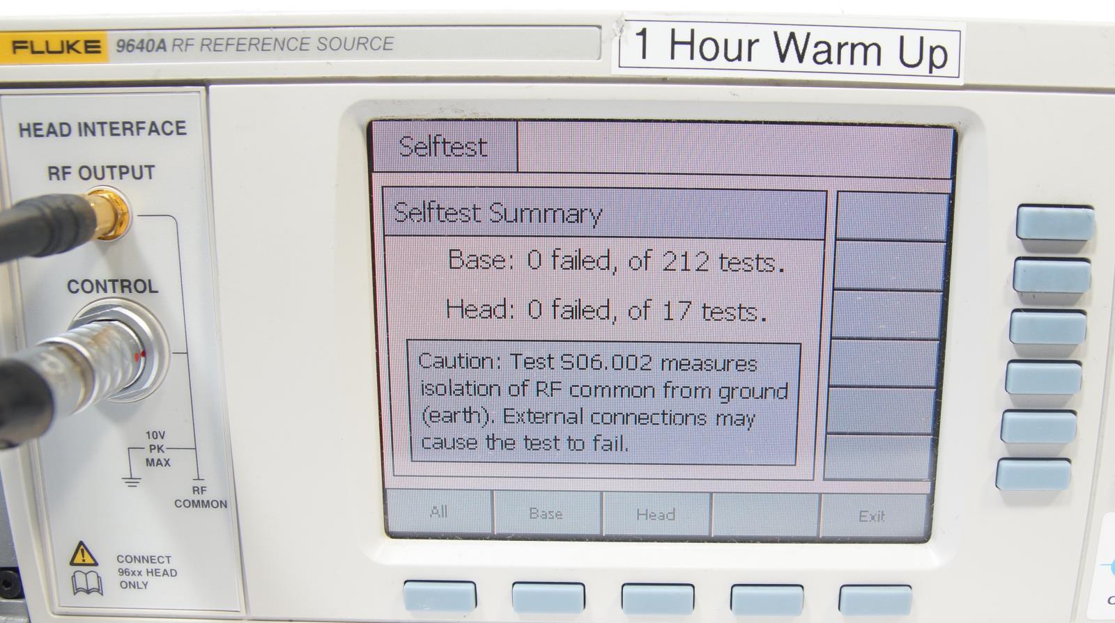 Fluke 9640A RF Reference Source 10Hz to 4GHz