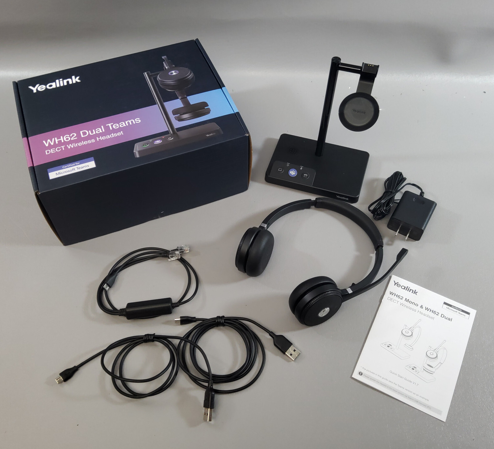 Yealink WH62 DECT Wireless Headset - Teams Certified  New