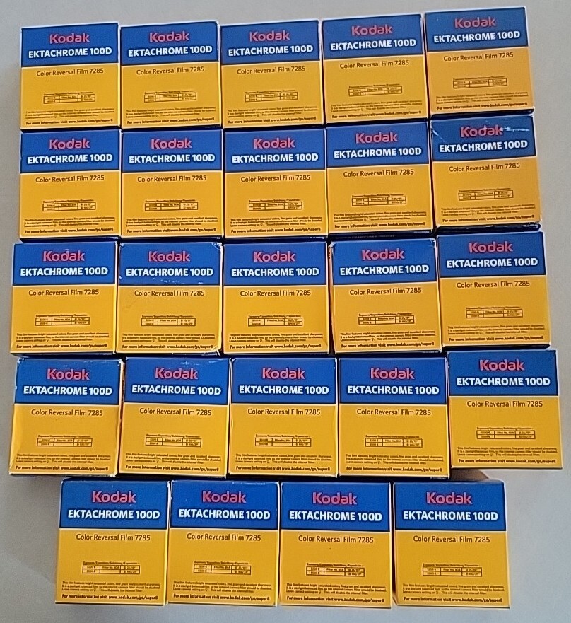 Kodak Ektachrome 100D - 7285 Super 8 Color Reversal Film 20 Available Sold Each